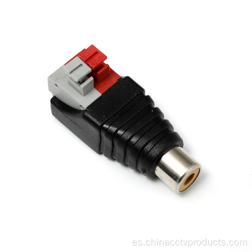 Cable de tipo RCA Conector hembra con terminal sin torves